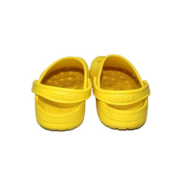Crocs Adult Men Size 9 Women Size 11 Clogs Waterproof Slip On Shoe Lemon Yellow - Picture 4 of 8